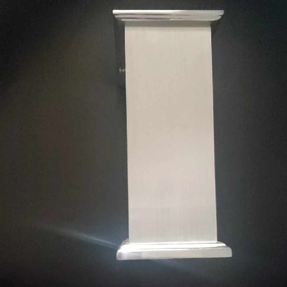 Bulova Silver and Black Clock Elegant Decor standalone